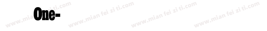 摇滚乐 One字体转换